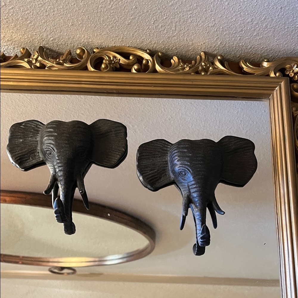 Elephant Head Wall hooks black